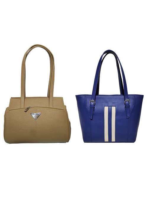 multi colored leatherette (pu) combo handbag - 18197274 -  Standard Image - 0