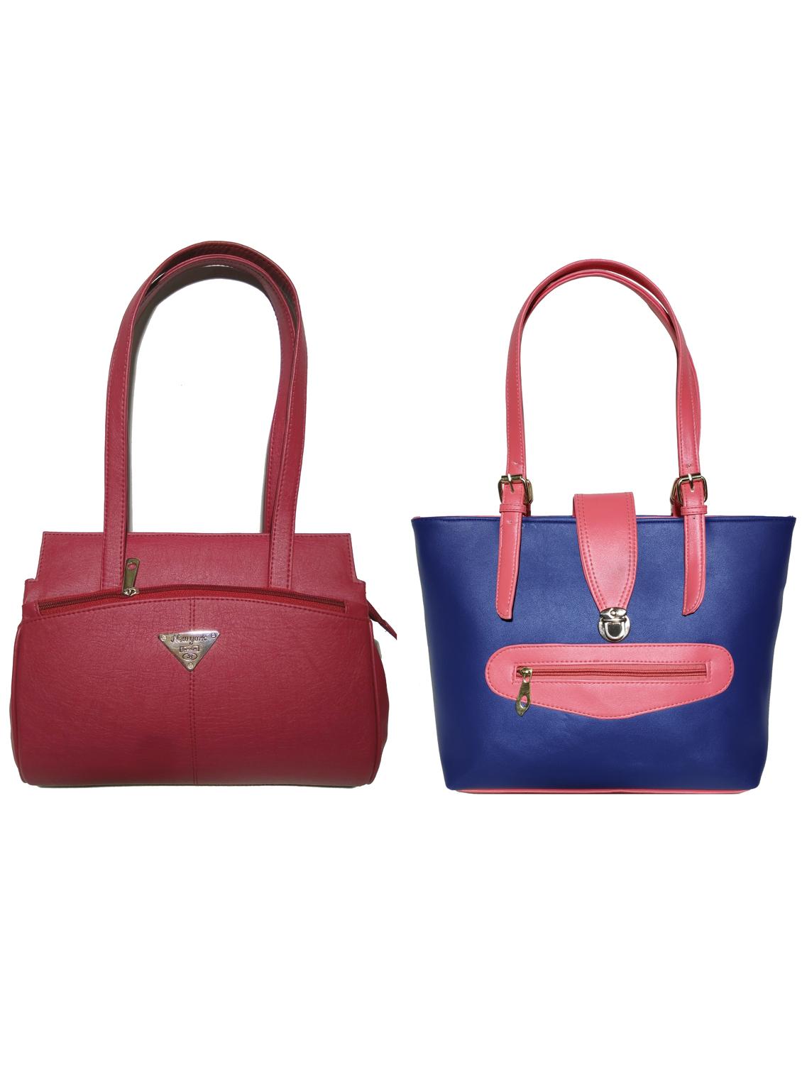 multi colored leatherette (pu) combo handbag - 18197300 -  Zoom Image - 0