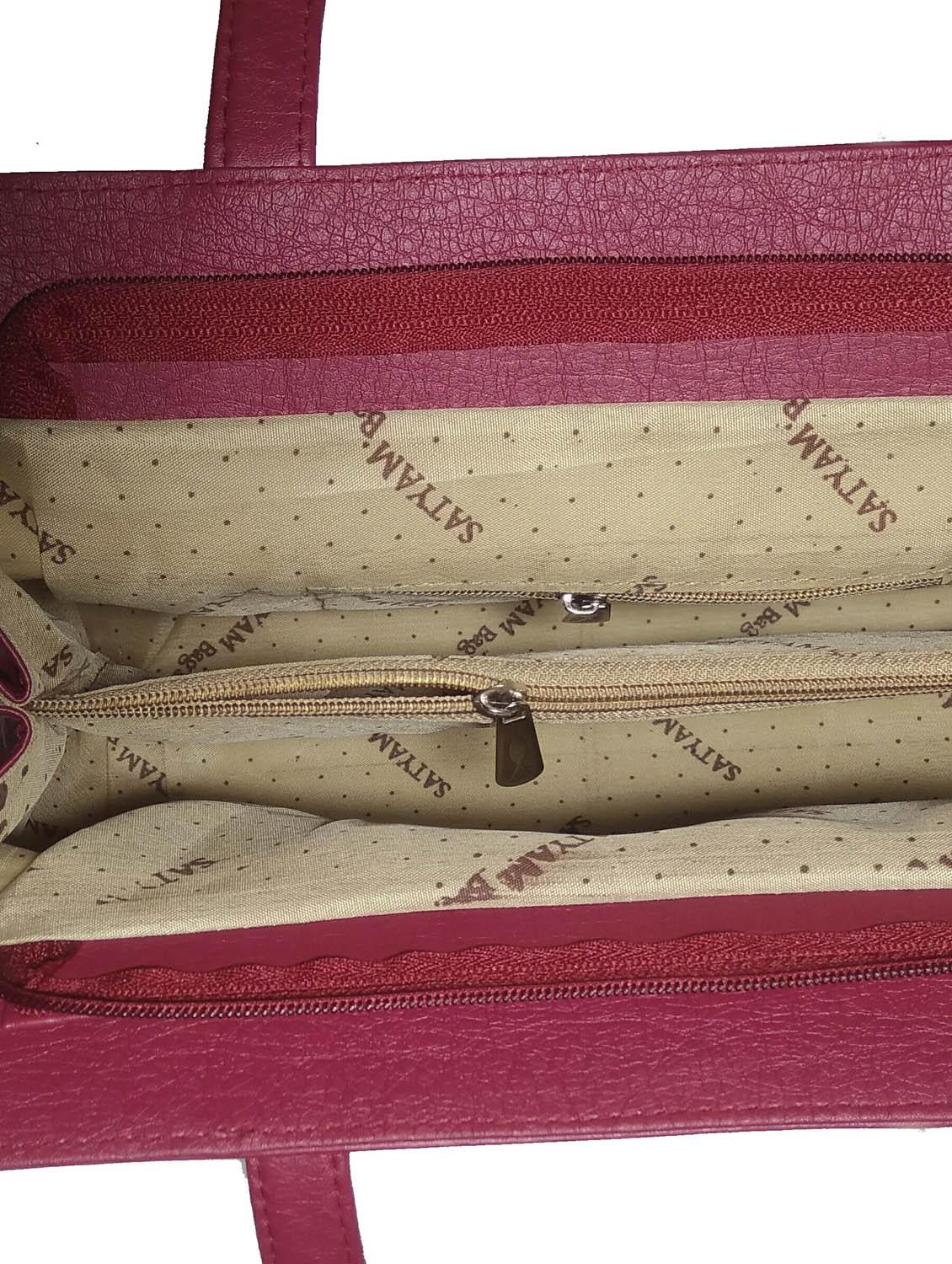 multi colored leatherette (pu) combo handbag - 18197300 - Standard Image - 3