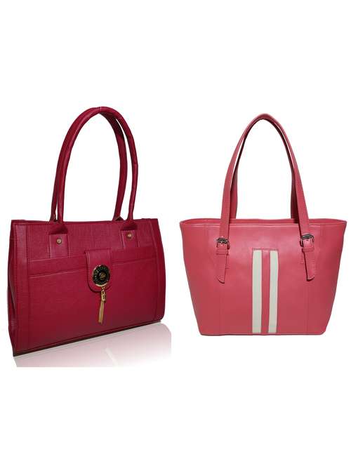 multi colored leatherette (pu) combo handbag - 18197320 -  Standard Image - 0