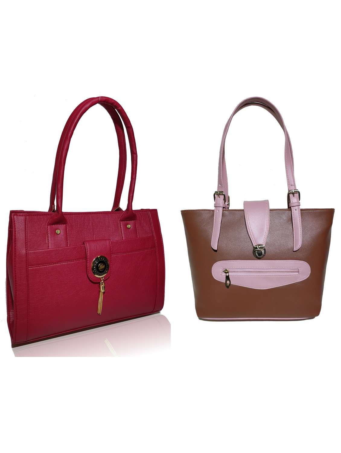 multi colored leatherette (pu) combo handbag - 18197365 -  Zoom Image - 0