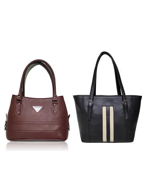 multi colored leatherette (pu) combo handbag - 18197394 -  Standard Image - 0