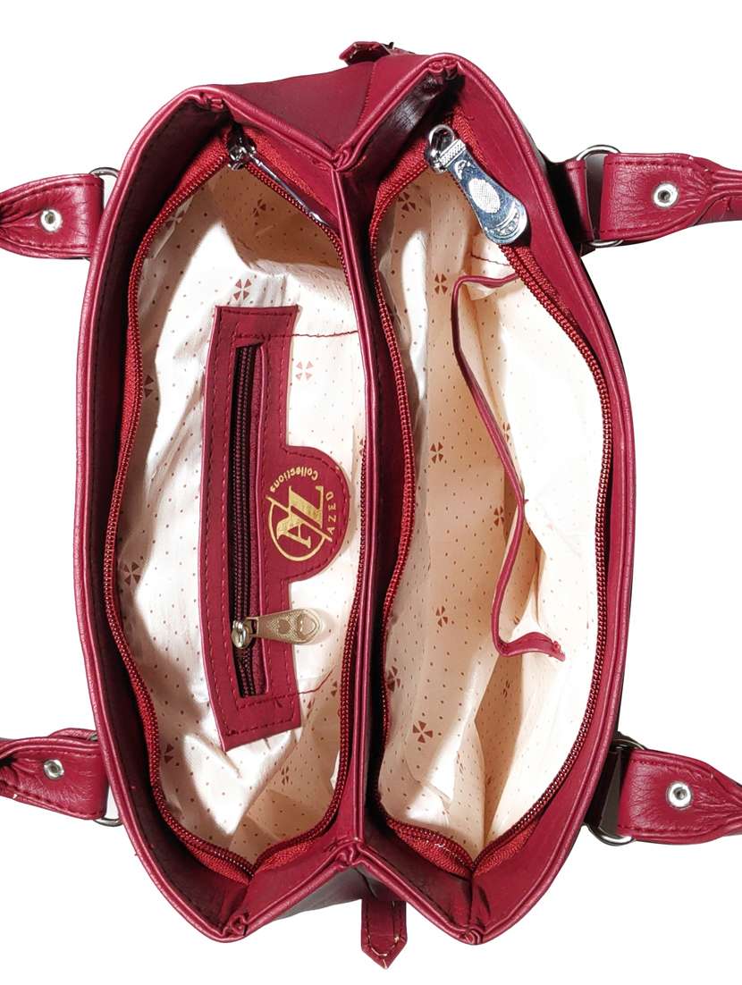 multi colored leatherette (pu) combo handbag - 18197397 -  Standard Image - 3