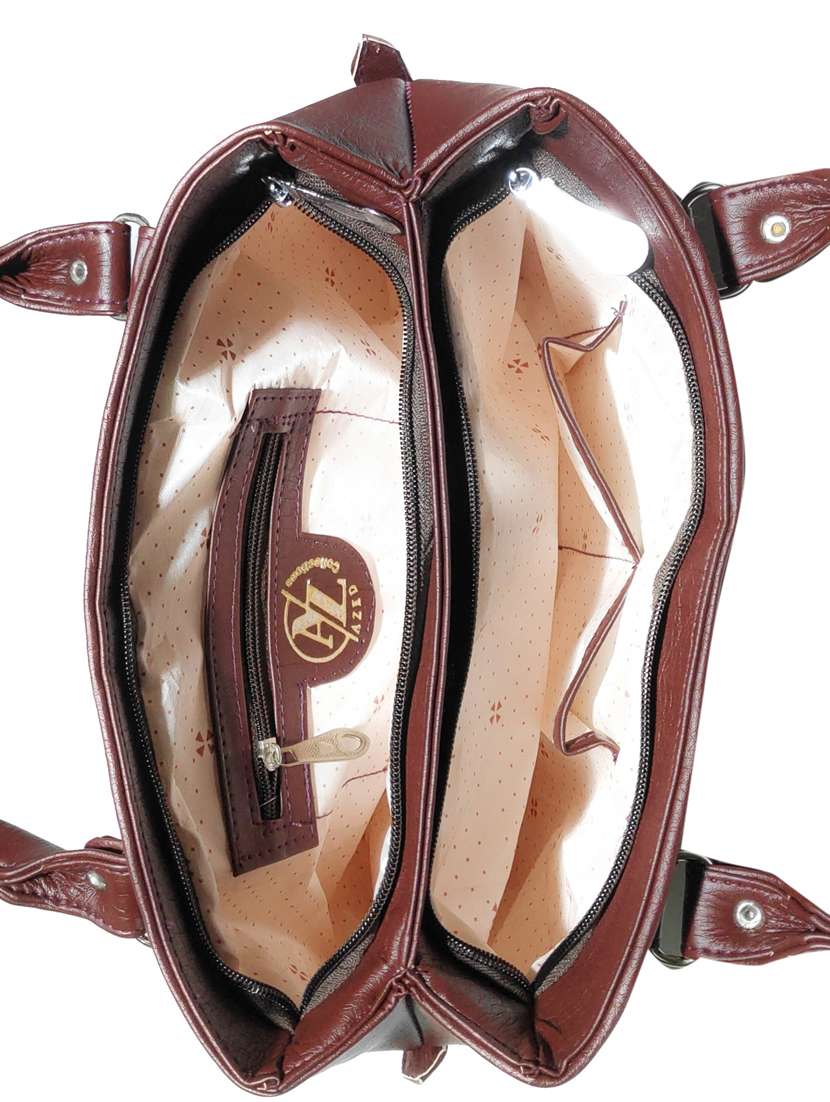 multi colored leatherette (pu) combo handbag - 18197402 -  Standard Image - 3