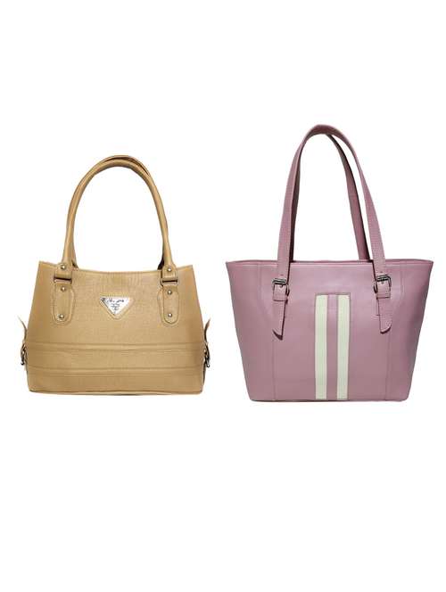 multi colored leatherette (pu) combo handbag - 18197408 -  Standard Image - 0