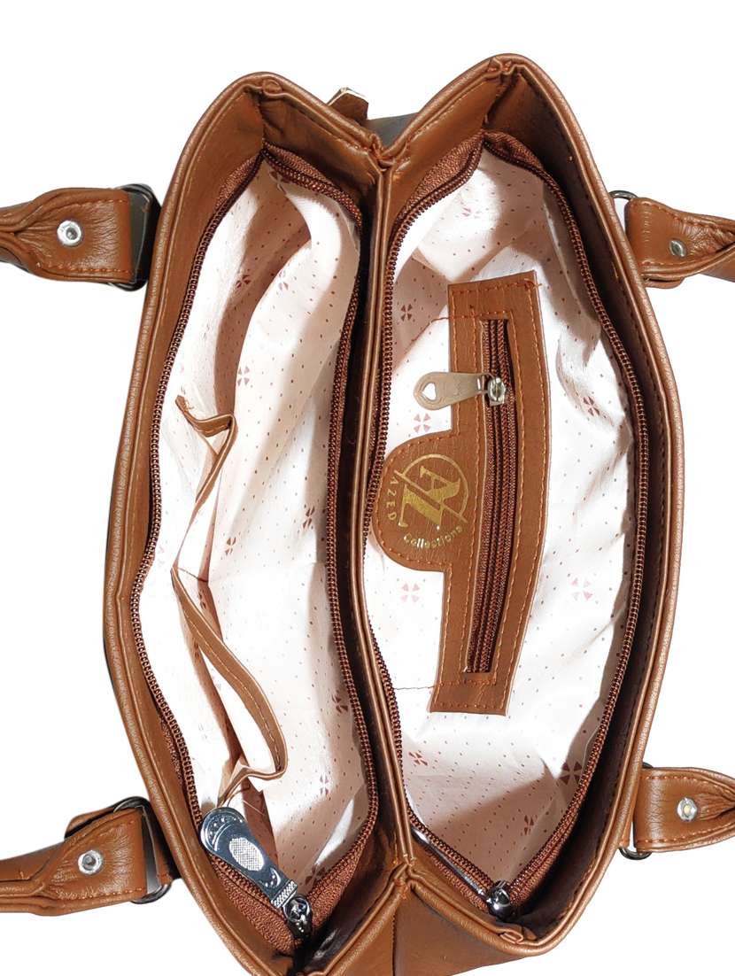 multi colored leatherette (pu) combo handbag - 18197420 -  Standard Image - 3