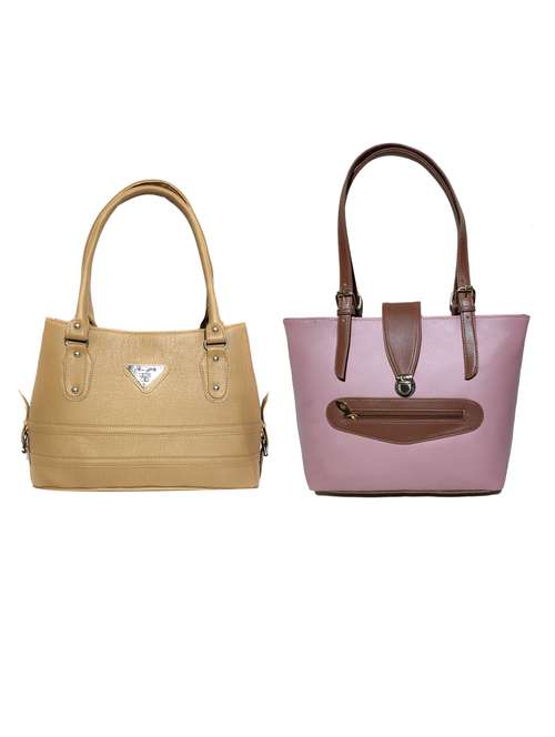 multi colored leatherette (pu) combo handbag - 18197425 -  Standard Image - 0