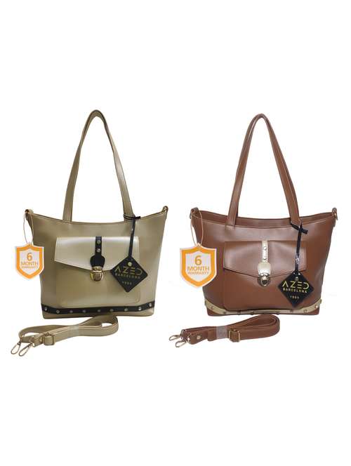 multi colored leatherette (pu) combo handbag - 18197650 -  Standard Image - 0