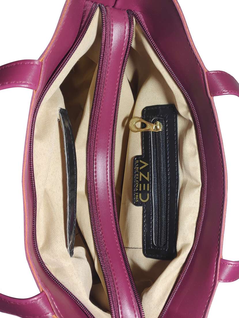 multi colored leatherette (pu) combo handbag - 18197659 -  Standard Image - 3