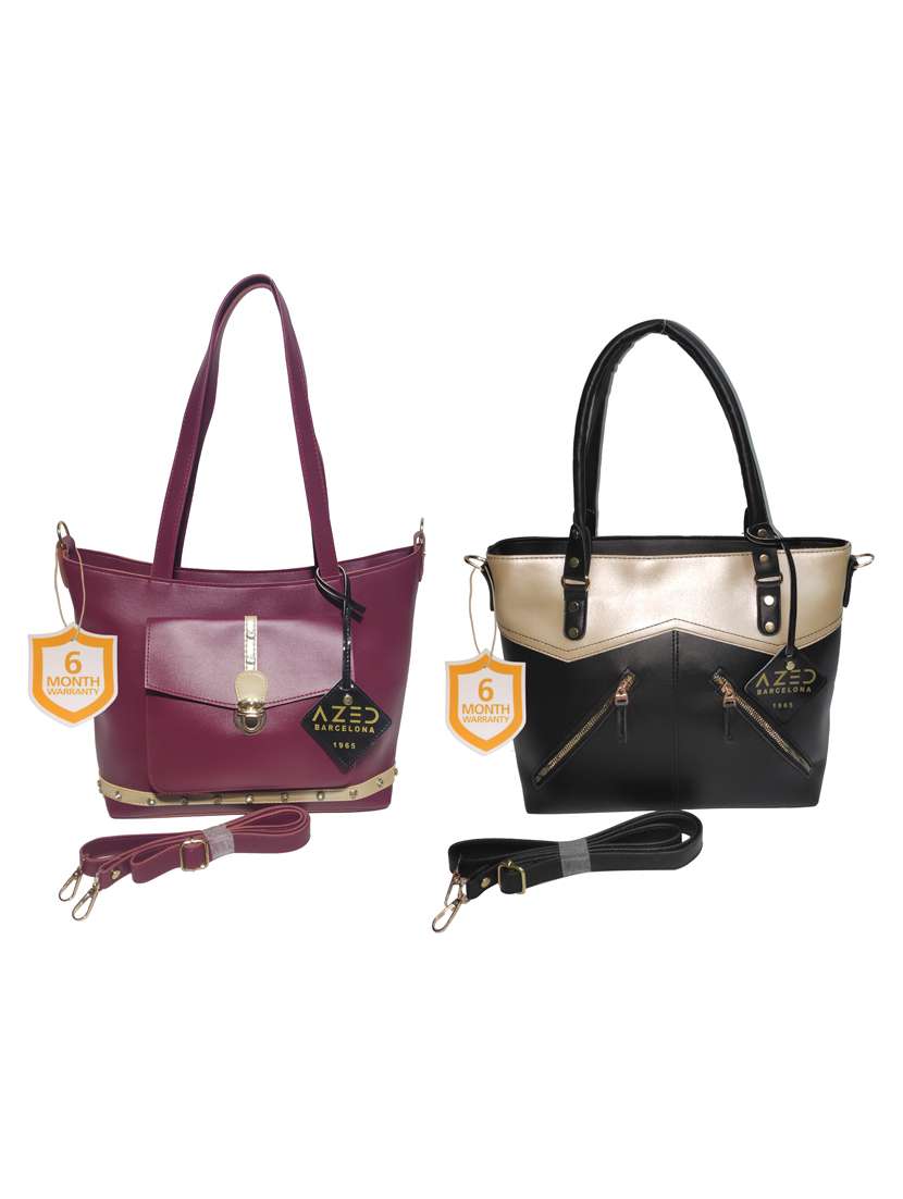 multi colored leatherette (pu) combo handbag - 18197664 -  Zoom Image - 0