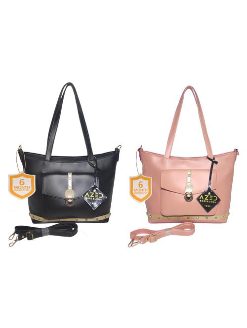 multi colored leatherette (pu) combo handbag - 18197668 - Standard Image - 0