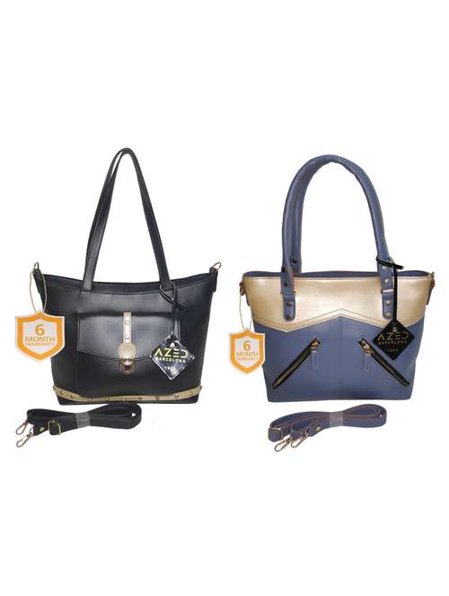 multi colored leatherette (pu) combo handbag - 18197669 -  Standard Image - 0