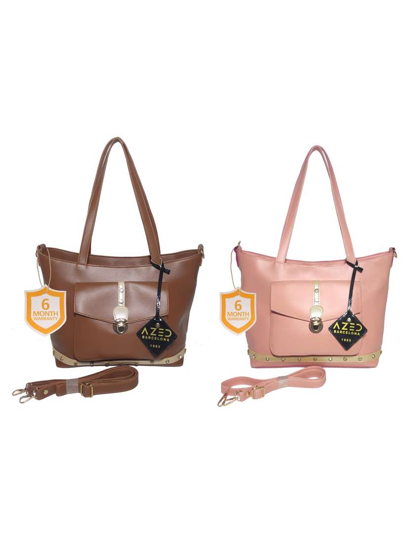 multi colored leatherette (pu) combo handbag - 18197675 -  Zoom Image - 0