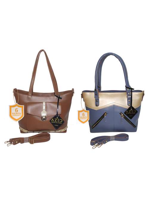 multi colored leatherette (pu) combo handbag - 18197676 -  Standard Image - 0