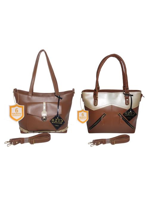 multi colored leatherette (pu) combo handbag - 18197680 - Standard Image - 0