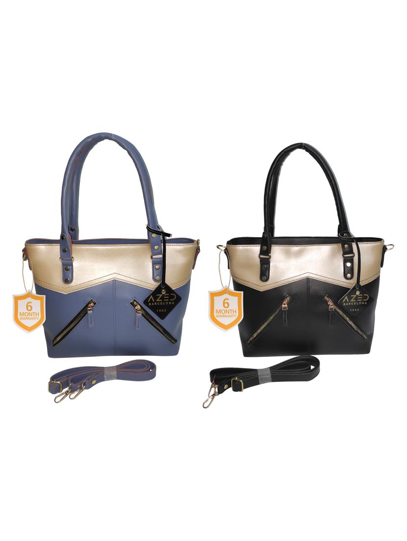 multi colored leatherette (pu) combo handbag
