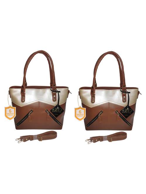 multi colored leatherette (pu) combo handbag - 18197713 - Standard Image - 0