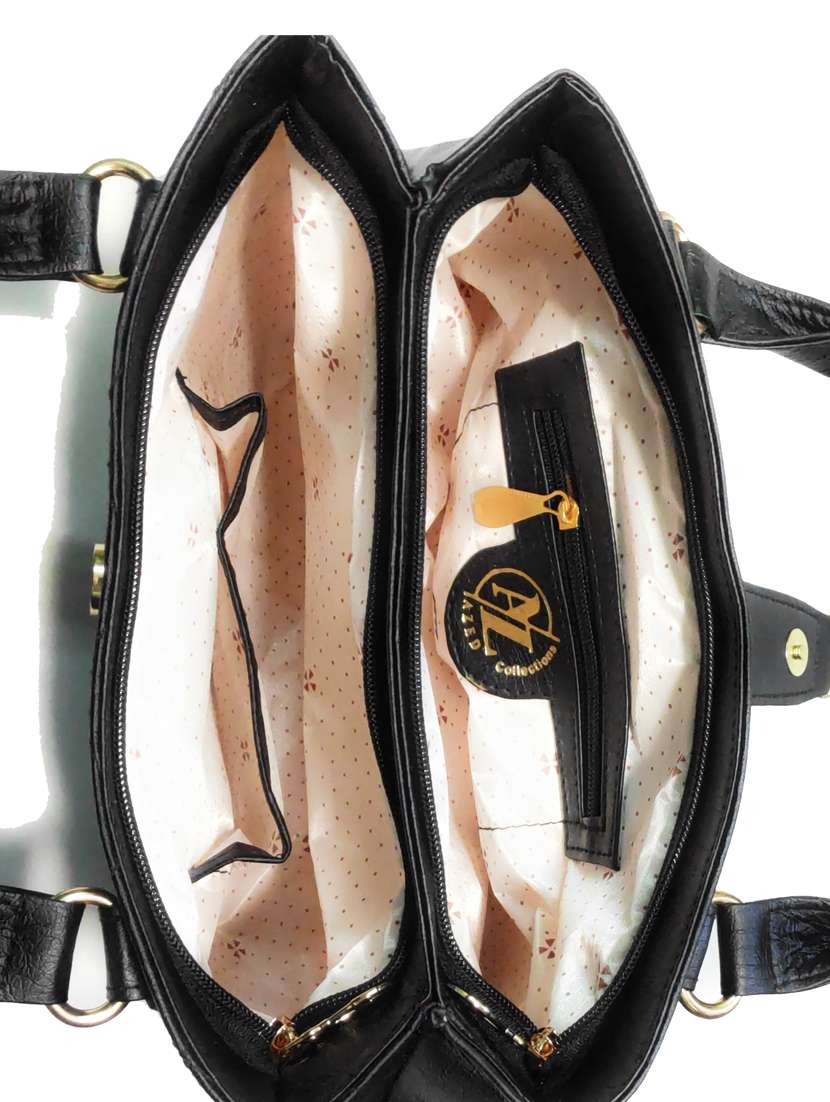 multi colored leatherette (pu) combo handbag - 18197731 -  Standard Image - 3