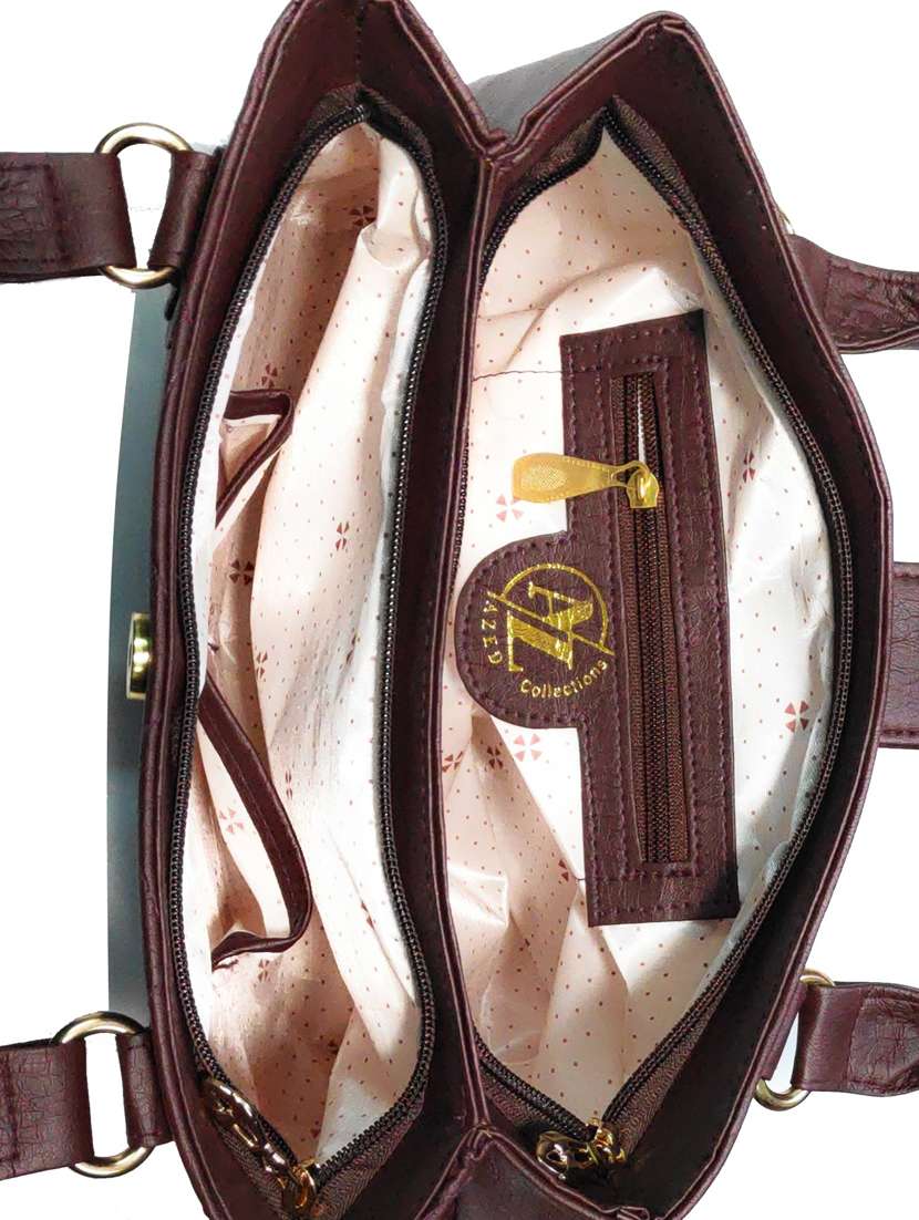 multi colored leatherette (pu) combo handbag - 18197733 -  Standard Image - 3