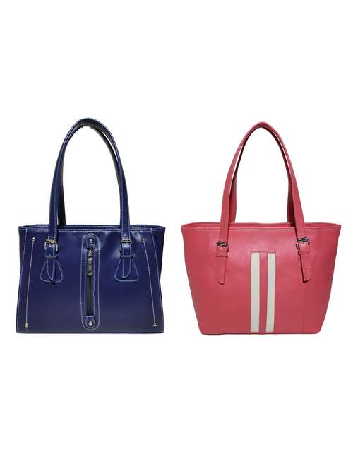 multi colored leatherette (pu) combo handbag - 18197737 -  Standard Image - 0