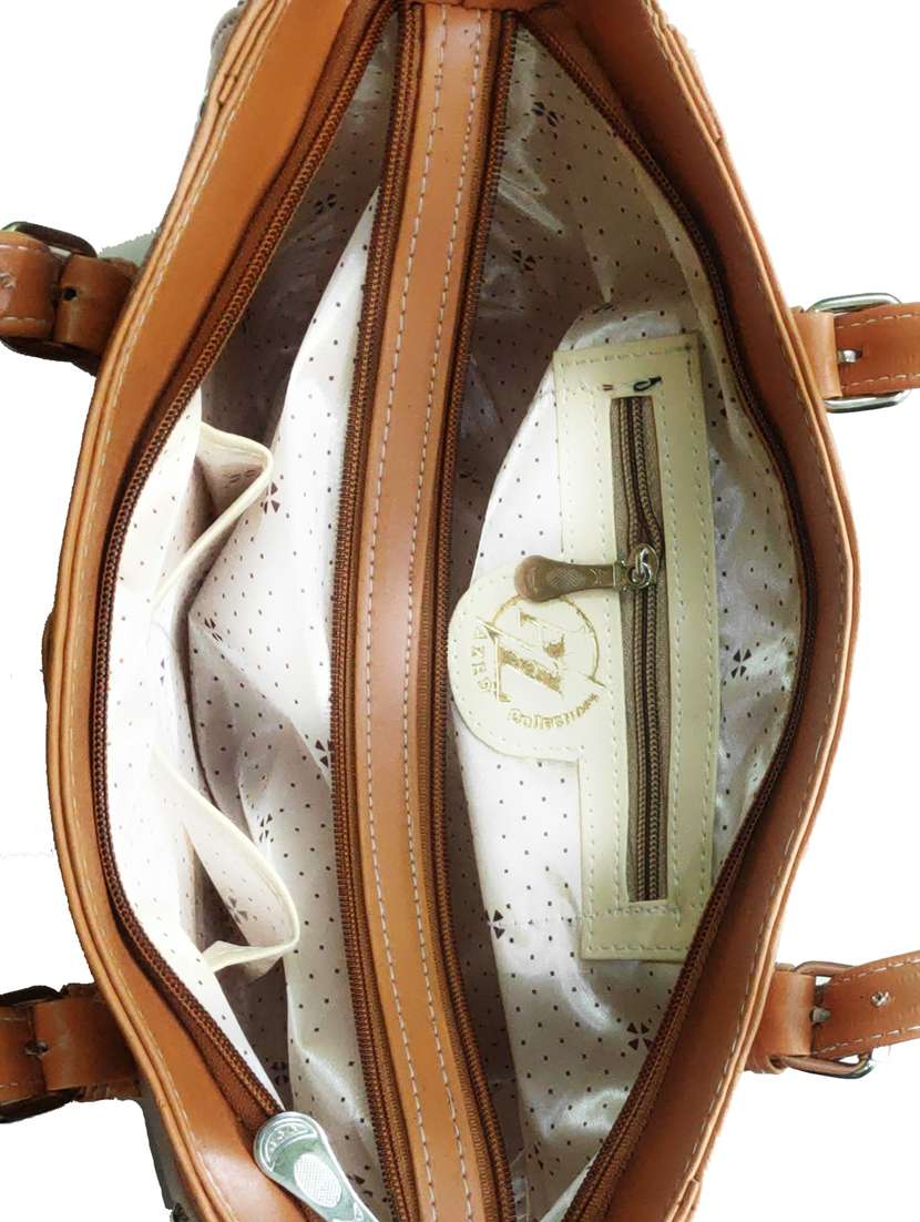 multi colored leatherette (pu) combo handbag - 18197738 -  Standard Image - 3