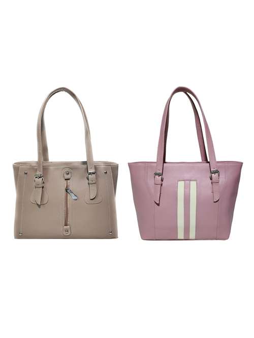 multi colored leatherette (pu) combo handbag - 18197745 -  Standard Image - 0