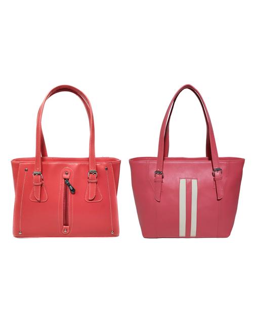 multi colored leatherette (pu) combo handbag - 18197746 - Standard Image - 0