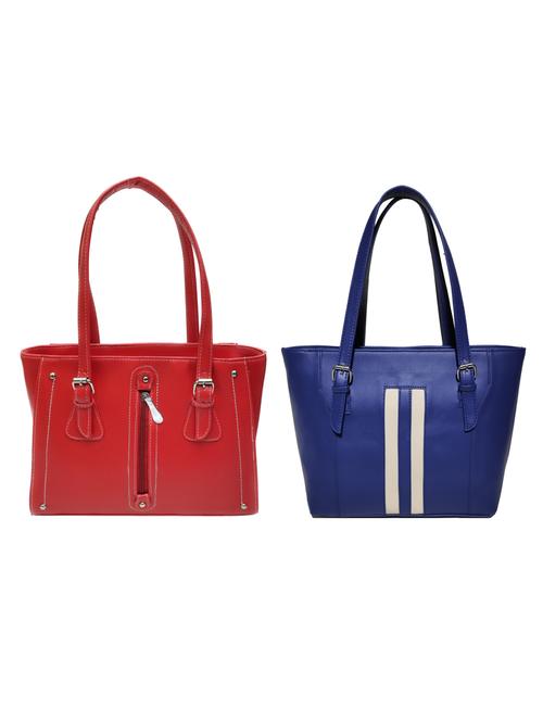 multi colored leatherette (pu) combo handbag - 18197756 - Standard Image - 0