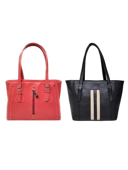 multi colored leatherette (pu) combo handbag - 18197758 -  Standard Image - 0
