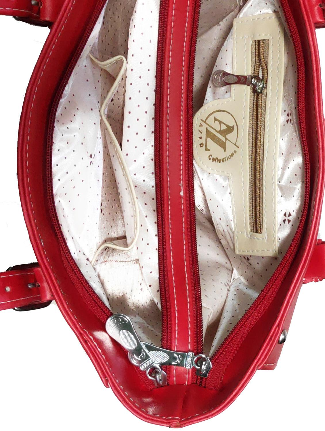 multi colored leatherette (pu) combo handbag - 18197780 - Standard Image - 3