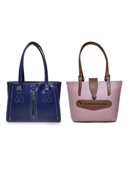 multi colored leatherette (pu) combo handbag - 18197784 -  Standard Image - 0