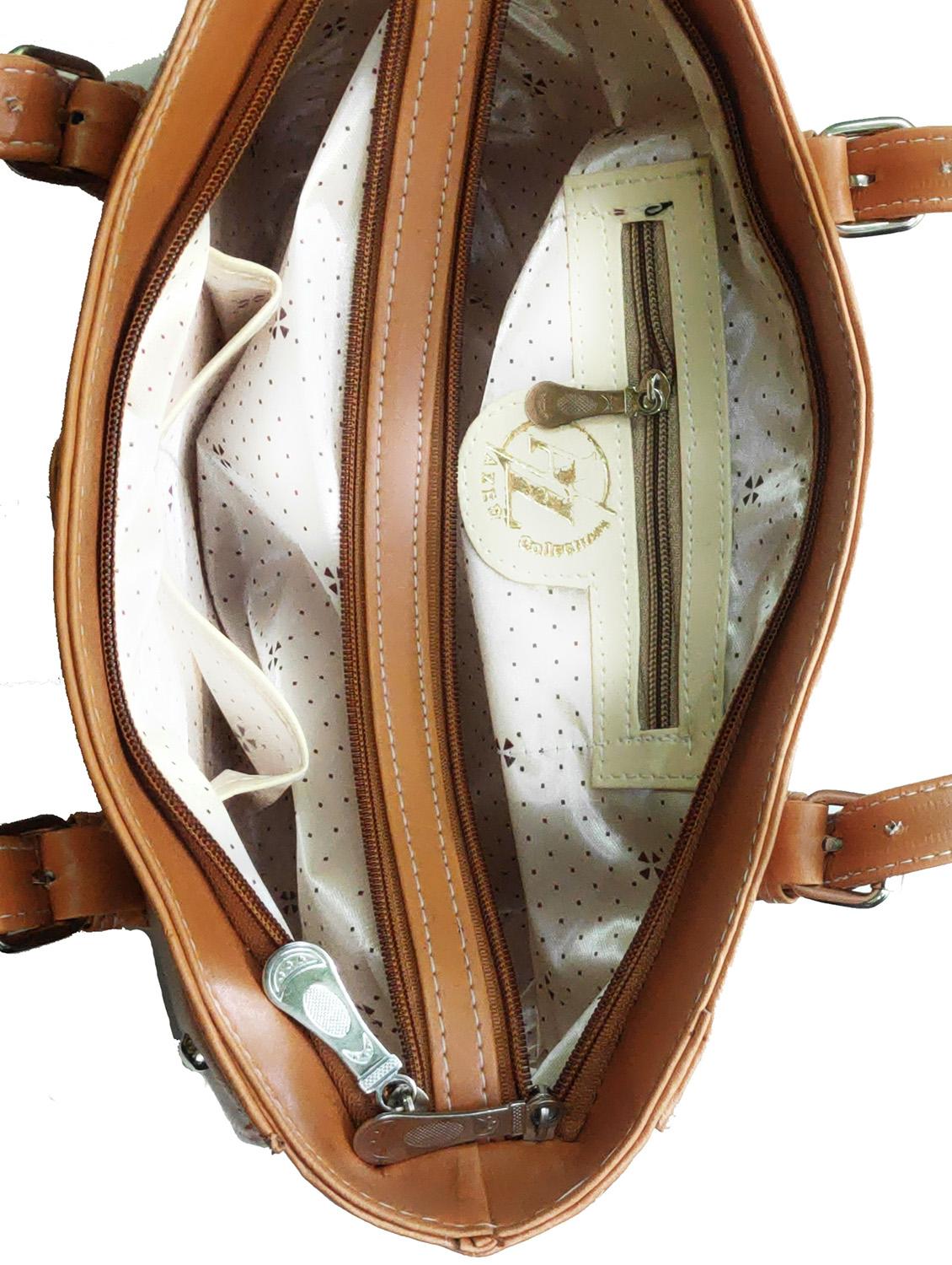 multi colored leatherette (pu) combo handbag - 18197785 - Standard Image - 3