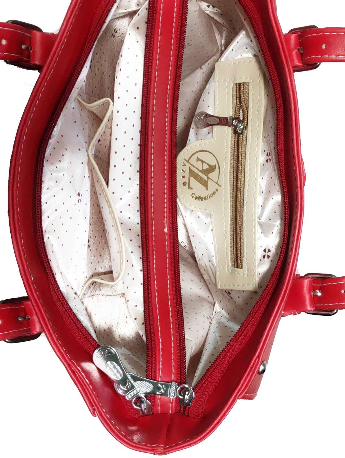 multi colored leatherette (pu) combo handbag - 18197801 - Standard Image - 3
