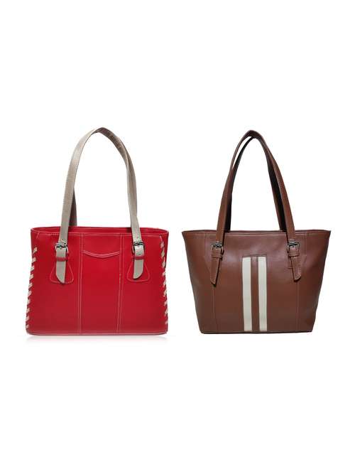 multi colored leatherette (pu) combo handbag - 18197816 -  Standard Image - 0