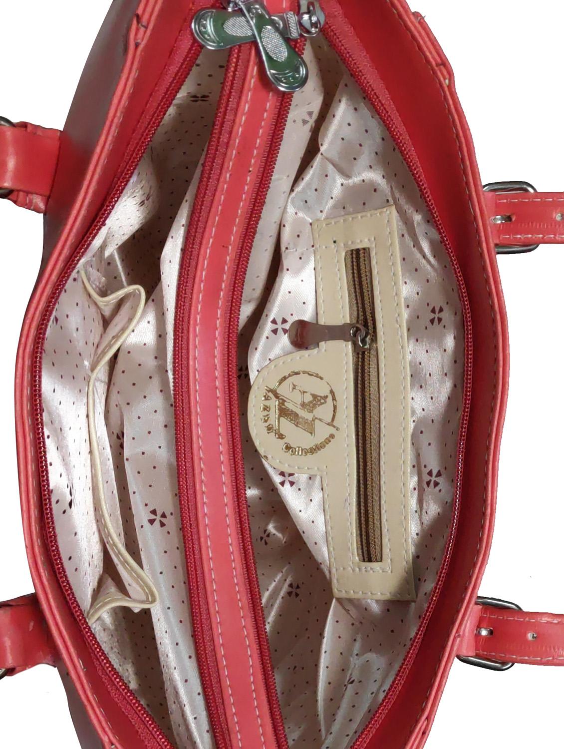 multi colored leatherette (pu) combo handbag - 18197825 - Standard Image - 3