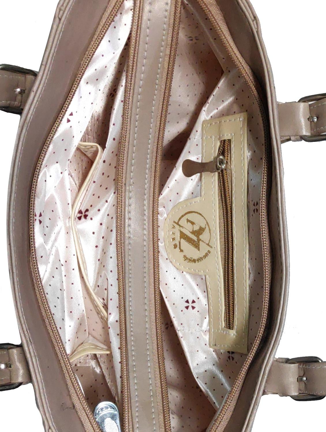 multi colored leatherette (pu) combo handbag - 18197826 - Standard Image - 3