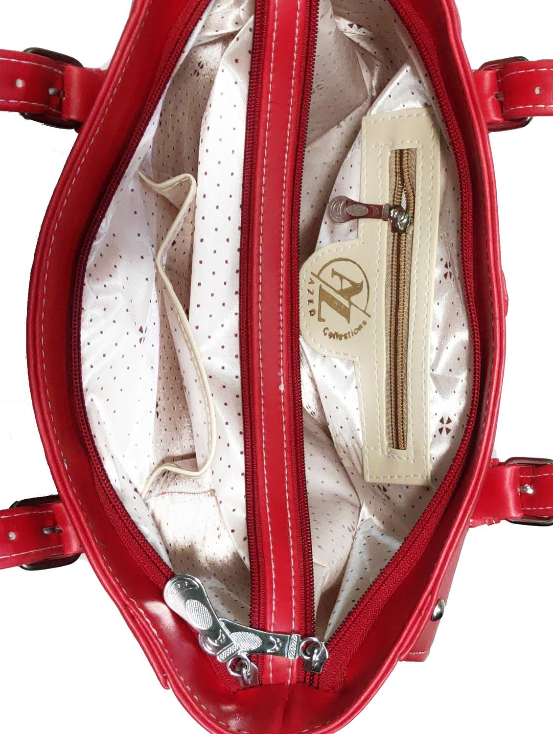multi colored leatherette (pu) combo handbag - 18197827 - Standard Image - 3