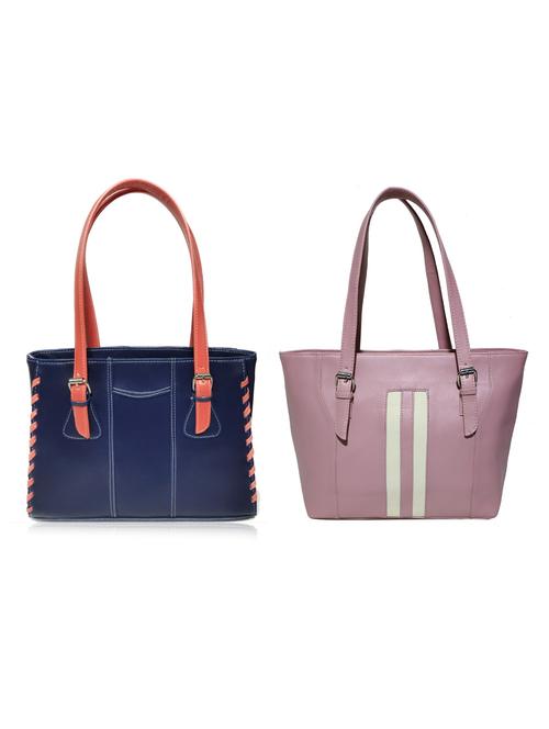 multi colored leatherette (pu) combo handbag - 18197839 - Standard Image - 0