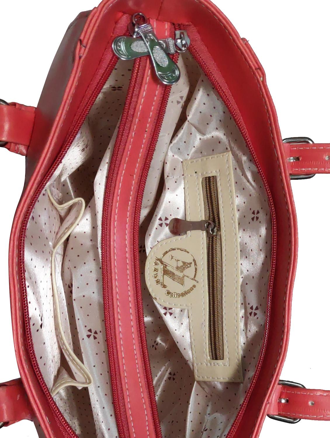 multi colored leatherette (pu) combo handbag - 18197867 - Standard Image - 3