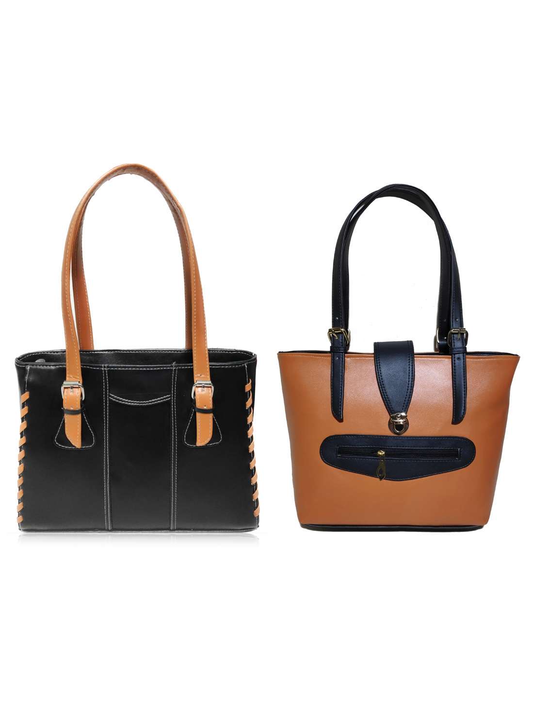 multi colored leatherette (pu) combo handbag - 18197879 -  Zoom Image - 0
