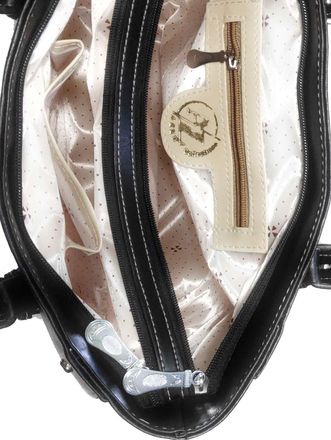 multi colored leatherette (pu) combo handbag - 18197879 -  Standard Image - 3