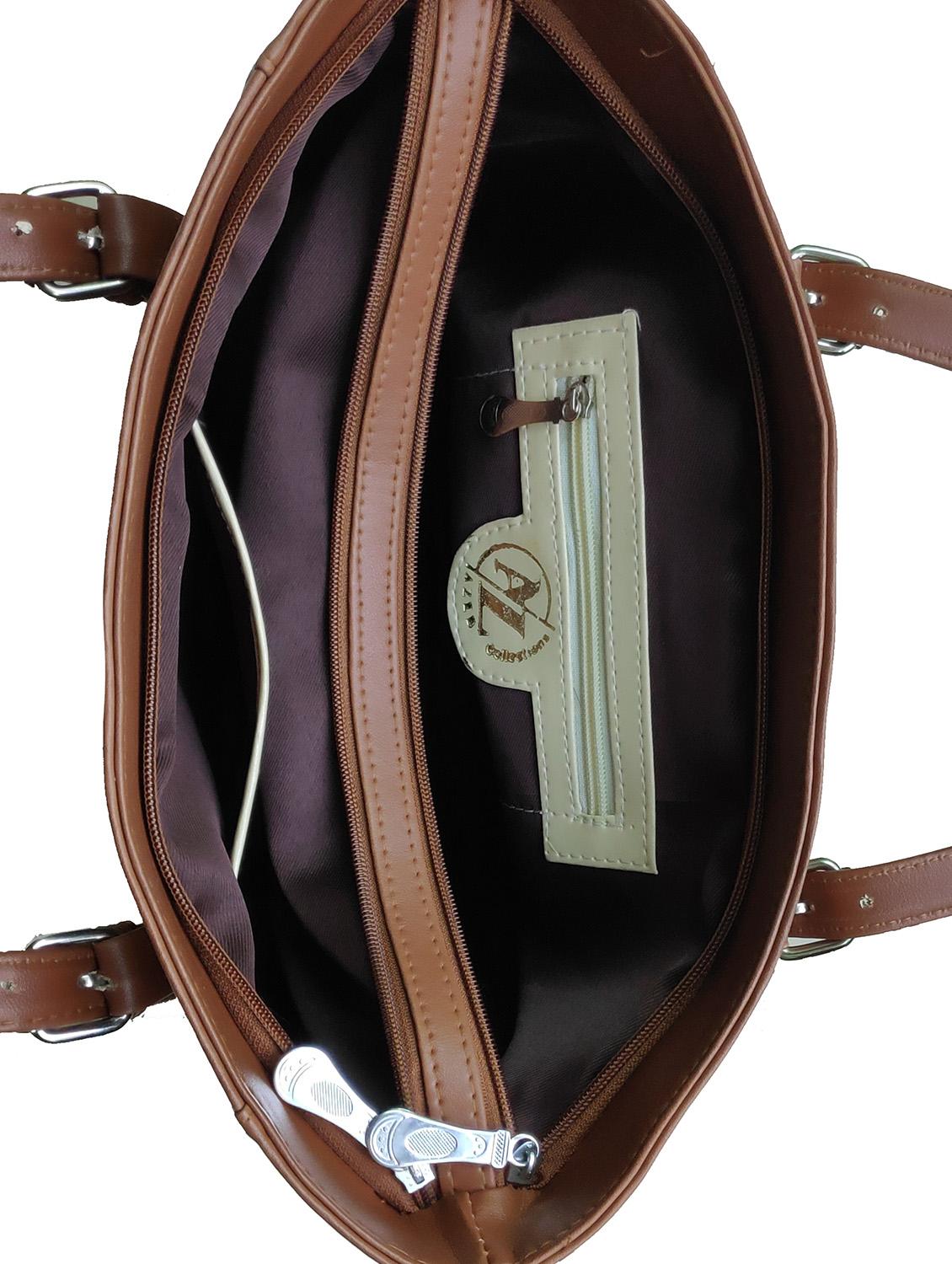 multi colored leatherette (pu) combo handbag - 18197883 - Standard Image - 3