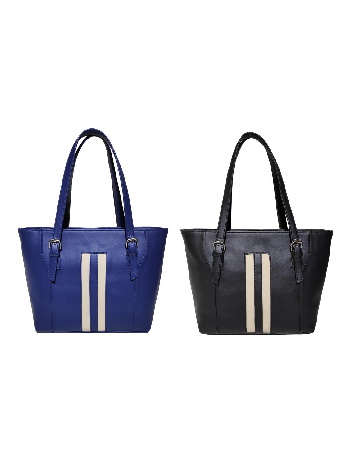 multi colored leatherette (pu) combo handbag