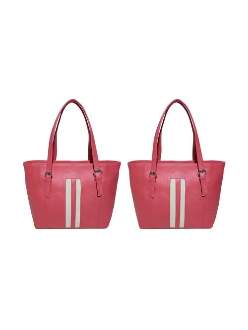 multi colored leatherette (pu) combo handbag - 18197898 - Standard Image - 0
