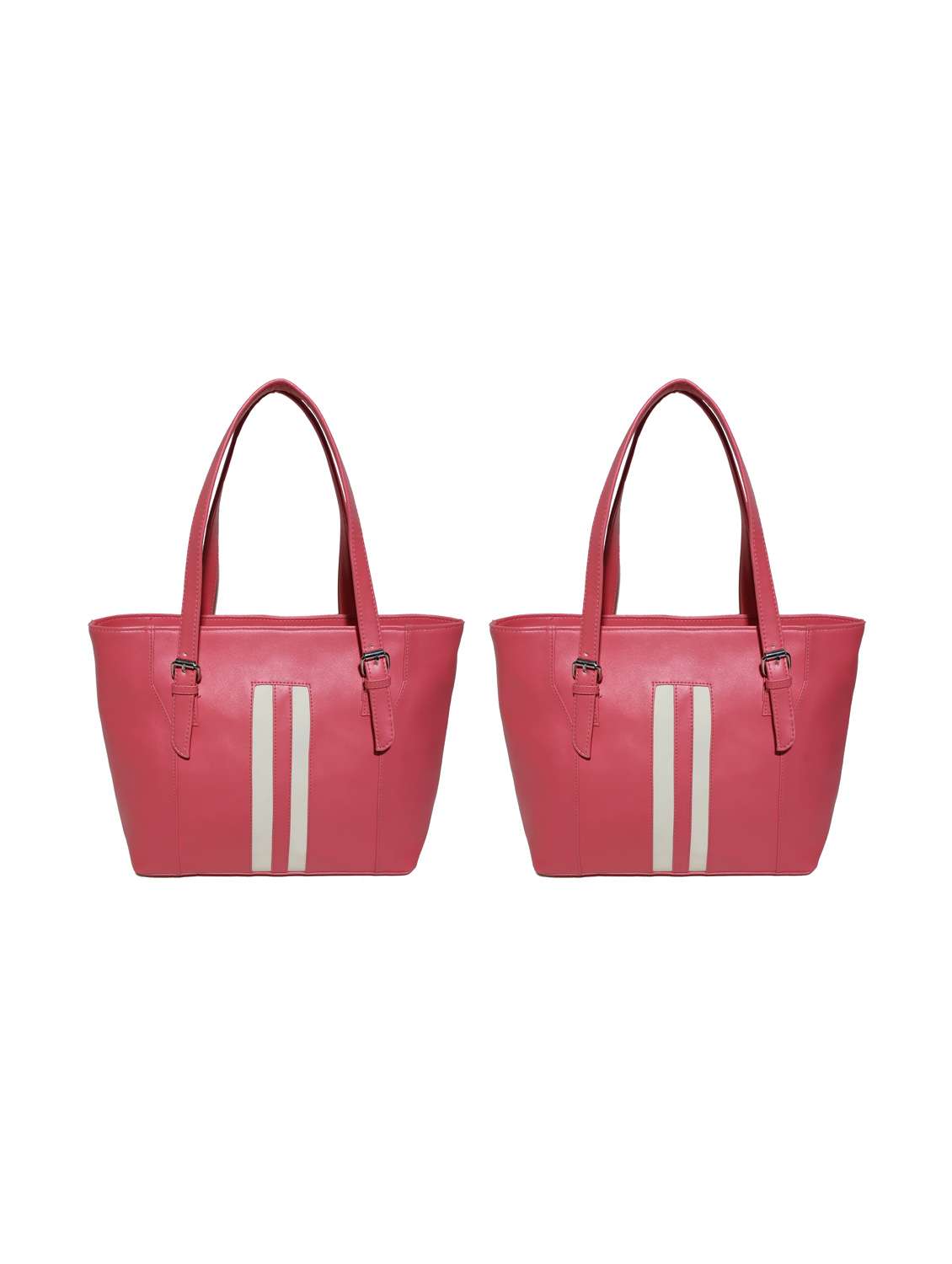 multi colored leatherette (pu) combo handbag