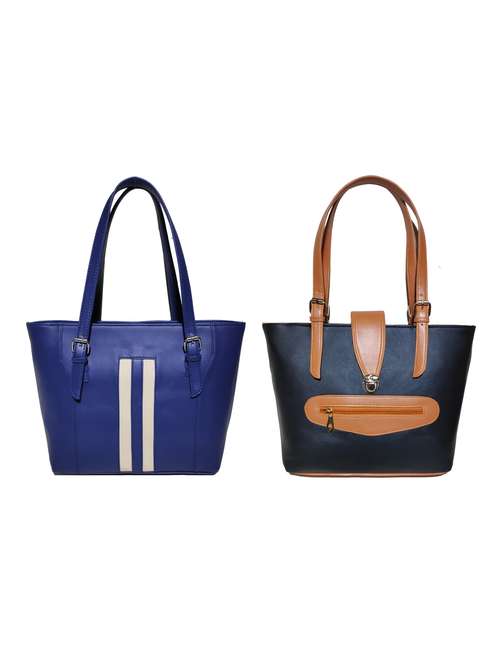 multi colored leatherette (pu) combo handbag - 18197914 - Standard Image - 0