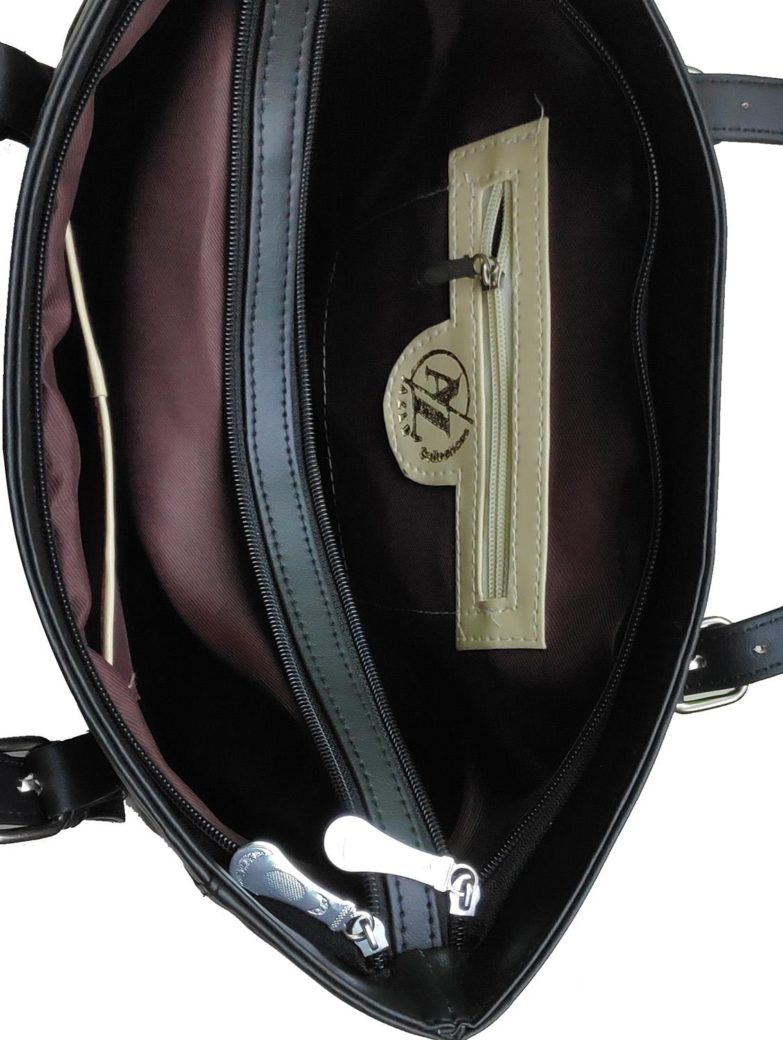 multi colored leatherette (pu) combo handbag - 18197923 - Standard Image - 3