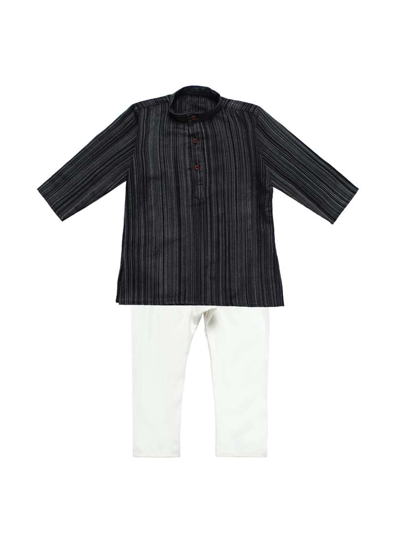 black striped kurta set