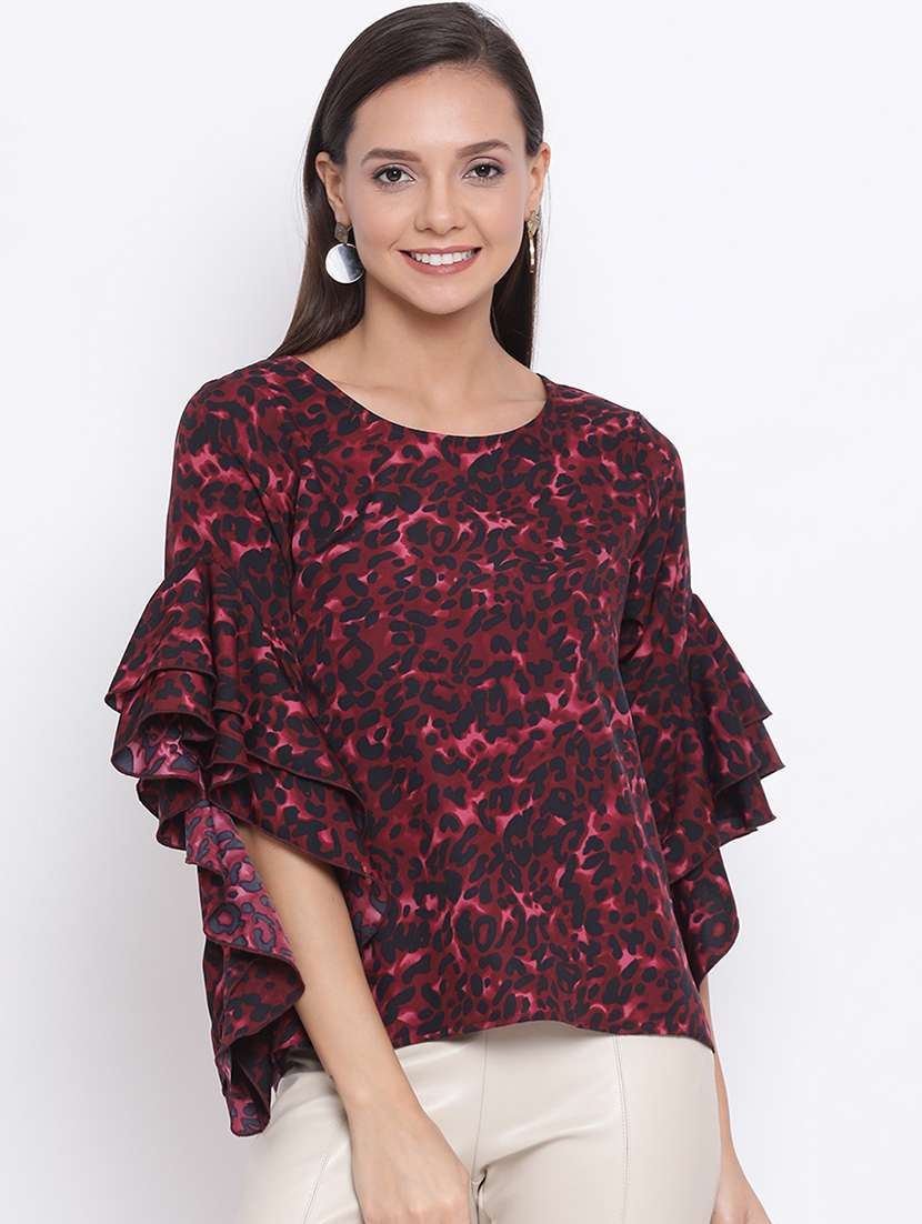 women's straight round neck top - 18198790 -  Zoom Image - 0
