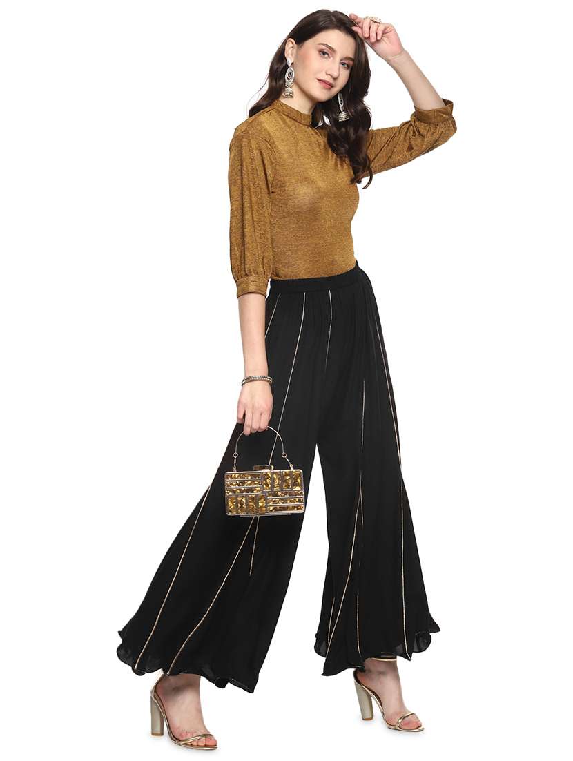 black stripe palazzo - 18198850 -  Standard Image - 3